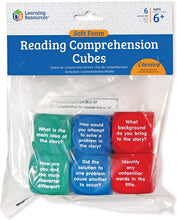 Load image into Gallery viewer, Learning Resources Reading Comprehension Cubes, 6 Colored Foam Cubes, Ages 6+, Multi-color