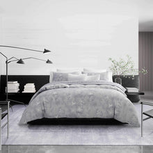 Load image into Gallery viewer, Vera Wang Ghost Flower Duvet Cover, Queen, Blue Lavender