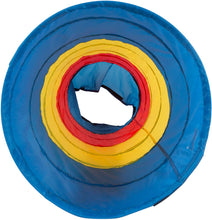 Load image into Gallery viewer, Pacific Play Tents Kids Find Me Multi Color 6 Foot Crawl Tunnel - Red, Yellow &amp; Blue