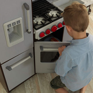 KidKraft Ultimate Elite Play Kitchen with Ez Kraft Assembly, Espresso, Large (53426)