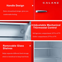 Load image into Gallery viewer, Galanz GLR25MRDR10 retro-compact-refrigerator