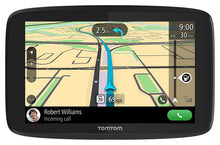 Load image into Gallery viewer, TomTom GO 520 5-Inch GPS Navigation Device with Free Lifetime Traffic &amp; World Maps, WiFi-Connectivity, Smartphone Messaging, Voice Control and Hands-Free Calling