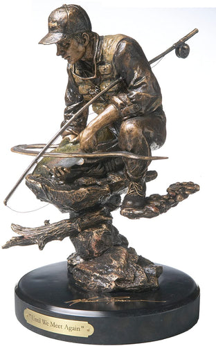 DEMDACO Until We Meet Again Bronze Color 11 x 7.5 Hand-cast Resin Decorative Sculpture