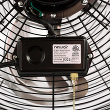 Load image into Gallery viewer, NewAir, WindPro18W, Wall Mounted 18 Inch High-Velocity Industrial Shop Fan with 3 Speed Settings, 3000 CFM,Black