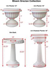 Load image into Gallery viewer, Bloem GU180-908 Grecian Urn Tall Pedestal