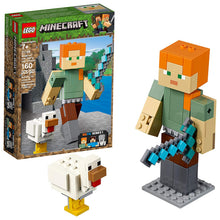 Load image into Gallery viewer, LEGO Minecraft Alex BigFig with Chicken 21149 Building Kit , New 2019 (160 Piece)