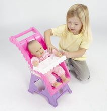 Load image into Gallery viewer, My Nursery 2 Piece Doll Nursery Set Includes High Chair and Carriage