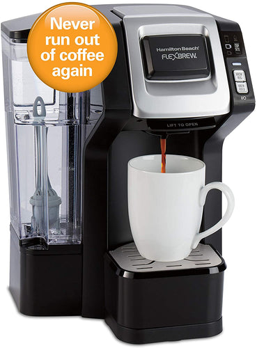 Hamilton Beach 49968 FlexBrew Connected Single Cup Coffee Maker with Amazon Dash Auto Replenishment for Coffee Pods