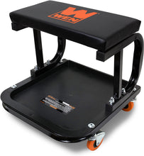 Load image into Gallery viewer, WEN 73011 Rolling Mechanic Seat with Onboard Storage (250-Pound Capacity)