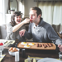 Load image into Gallery viewer, BELLA 14606 Copper Titanium Coated Non-Stick electric-griddles, 10.5 x 20 INCH,