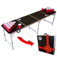 Load image into Gallery viewer, GoPong 8-Foot Portable Folding Beer Pong / Flip Cup Table (6 balls included)