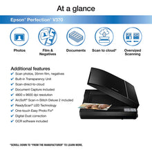 Load image into Gallery viewer, Epson Perfection V370 Color Photo, Image, Film, Negative &amp; Document  Scanner with scan-to-cloud &amp; 4800 x 9600 dpi