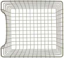 Load image into Gallery viewer, Spectrum Diversified Scoop Wire Basket, Vintage-Inspired Steel Storage Solution for Kitchen, Pantry, Closet, Bathroom, Craft Room &amp; Garage, Single, Satin Nickel