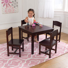 Load image into Gallery viewer, Farmhouse Kids&#39; Table and Chairs Set in Natural