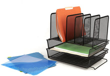 Load image into Gallery viewer, Mind Reader Tray Mesh Desk, Document Holder, Magazine Storage, Desktop File Organizer