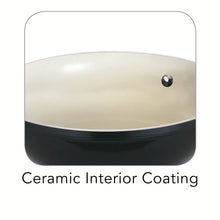 Load image into Gallery viewer, Tramontina 80110/027DS Gourmet Ceramica Deluxe Covered Stock Pot, PFOA- PTFE- Lead and Cadmium-Free Ceramic Interior, 6-Quart, Metallic Black, Made in Italy