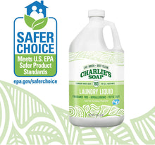 Load image into Gallery viewer, Charlie’s Soap – Fragrance-Free Laundry Liquid Detergent – 160 Loads (128 oz, 1 Pack)