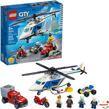 Load image into Gallery viewer, LEGO City Police Helicopter Chase 60243 Police Playset, LEGO Building Sets for Kids, New 2020 (212 Pieces)