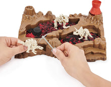 Load image into Gallery viewer, Kinetic Sand, Dino Dig Playset with 10 Hidden Dinosaur Bones to Discover, for Kids Aged 6 and up