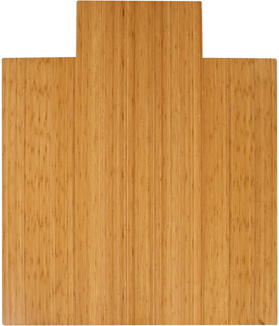 Anji Mountain Bamboo Deluxe Roll-Up 8mm Chairmat w/Lip in Dark Cherry