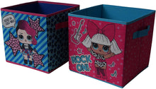 Load image into Gallery viewer, LOL Surprise Collapsible 2 Pack Storage Cubes, Multicolor
