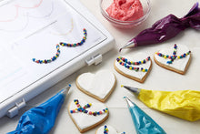 Load image into Gallery viewer, Wilton Decorate Smart Deluxe Practice Board Set, Cake Decorating Supplies,White/Purple