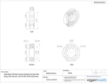 Load image into Gallery viewer, Climax Metal 2C-093 Steel Two-Piece Clamping Collar, Black Oxide Plating, 15/16&quot; Bore Size, 1-3/4&quot; OD, With 1/4-28 x 5/8 Set Screw