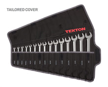 Load image into Gallery viewer, TEKTON Combination Wrench Set with Roll-up Storage Pouch, Inch, 1/4-Inch - 1-Inch, 15-Piece | WRN03293