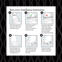 Load image into Gallery viewer, Pilot Automotive Swarovski Wavy Stitch Seat Cover Black