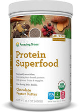 Load image into Gallery viewer, Amazing Grass Protein Superfood Chocolate Peanut Butter, 10 Servings, 15.1 Ounce