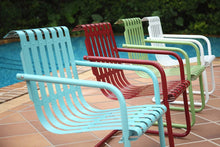 Load image into Gallery viewer, Crosley Furniture Gracie Retro Metal Outdoor Spring Chair - Alabaster White (Set of 2)