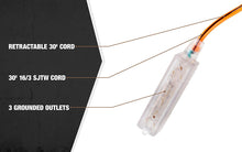 Load image into Gallery viewer, Designers Edge Metal Extension Cord Reel