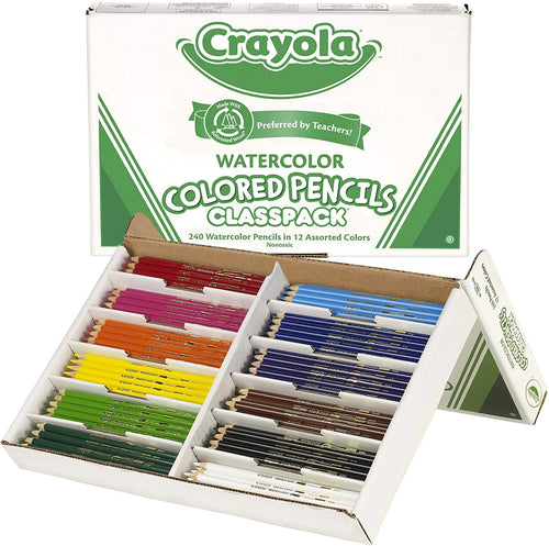 Crayola Watercolor Classpack, School Supplies, 12 Assorted Colors, 240Count