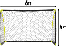 Load image into Gallery viewer, Franklin Sports Portable Soccer Goal - Kids Backyard Soccer Net - 6 x 4 Foot - All-Weather, Durable, Easy Storage - Blackhawk Goal