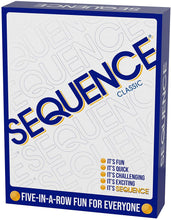Load image into Gallery viewer, SEQUENCE- Original SEQUENCE Game with Folding Board, Cards and Chips by Jax ( Packaging may Vary ) White, 10.3" x 8.1" x 2.31"