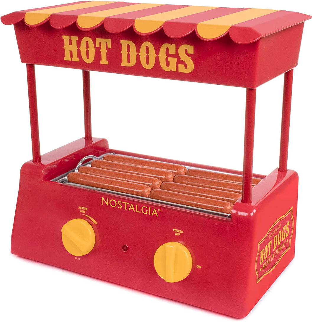 Nostalgia Roller Warmer 8 Hot Dog and 6 Bun Capacity