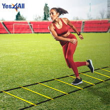 Load image into Gallery viewer, Yes4All Agility Ladder – Speed Agility Training Ladder with Carry Bag – 12 Rung (Yellow)
