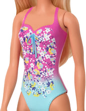 Load image into Gallery viewer, Barbie Doll, Blonde, Wearing Swimsuit, for Kids 3 to 7 Years Old, Model:GHW37