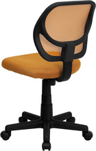 Load image into Gallery viewer, Flash Furniture Low Back Black Mesh Swivel Task Office Chair with Curved Square Back