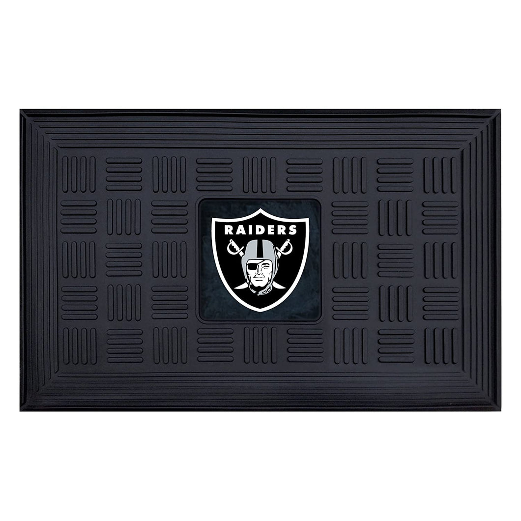 FANMATS NFL Oakland Raiders Vinyl Door Mat