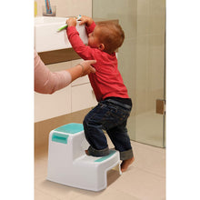 Load image into Gallery viewer, Dreambaby 2-Step Stool - Aqua, White