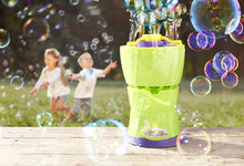 Load image into Gallery viewer, Gazillion Bubble Rush Bubble Blower Machine Bubbles for Kids, Purple/Green