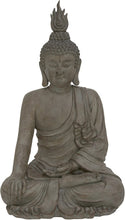 Load image into Gallery viewer, Benzara Polystone Buddha 24&quot; W, 42&quot; H, x L, Distressed Gray Finish