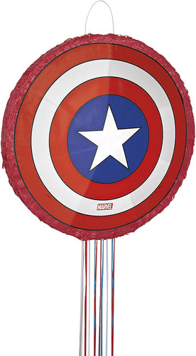 Captain America Pinata, Pull String, 1ct
