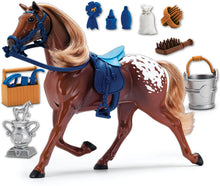 Load image into Gallery viewer, Sunny Days Entertainment Blue Ribbon Champions Deluxe Horse: Appaloosa Toy