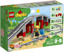 Load image into Gallery viewer, LEGO DUPLO Train Bridge and Tracks 10872 Building Blocks (26 Pieces)