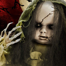 Load image into Gallery viewer, Haunted Hill Farm HHFJGIRL-1LSA 33 in. Animotronic Groundbreaker Zombie, Indoor/Outdoor Halloween Decoration, Multi