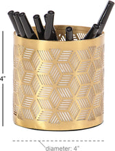 Load image into Gallery viewer, Deco 79 57417 Pencil Holder, Gold