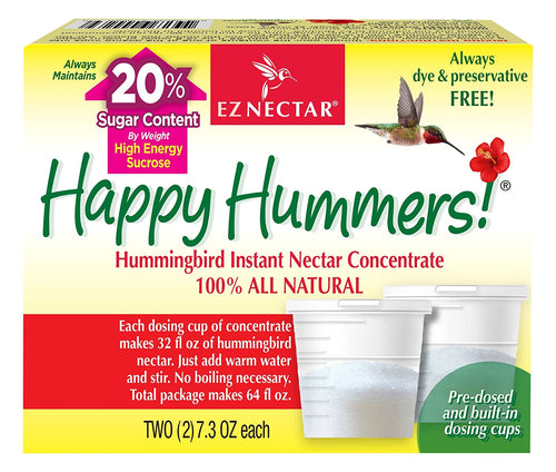 EZNectar All-Natural Hummingbird Nectar Concentrate Powder, 14.6 Ounce (Total Content Makes 64 FL OZ of Hummingbird Nectar)