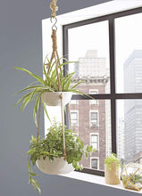 Load image into Gallery viewer, Better Homes and Gardens Double Hanging Planter, Parquet (White)